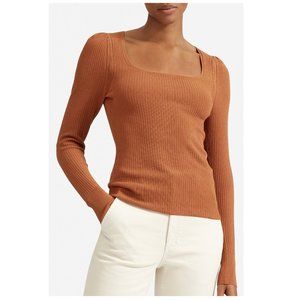 NEW EVERLANE The Square Neck Top